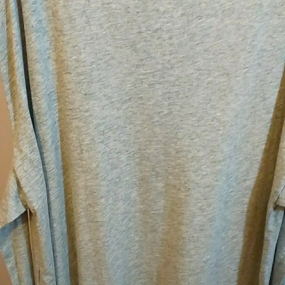 J Crew Womens Gray Long Line 100% Cotton Jersey knit Sleeveless with Belt Size M